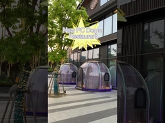 Barraca resistente ao calor da abóbada do policarbonato da barraca transparente ereta livre da bolha 10x10