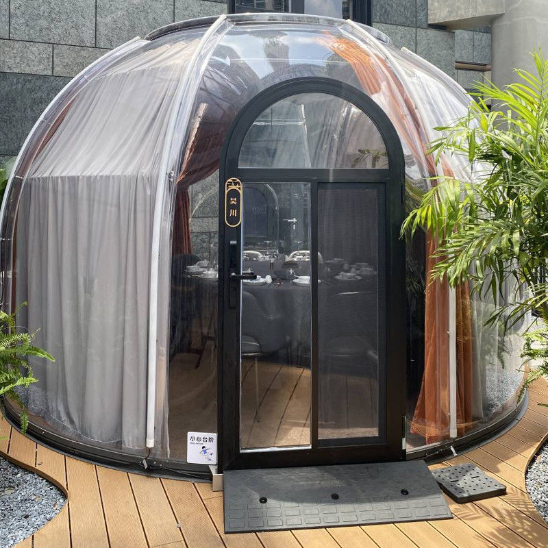 Tenda de bolhas de iglu redonda de PC transparente e transparente para acampamento e eventos ao ar livre