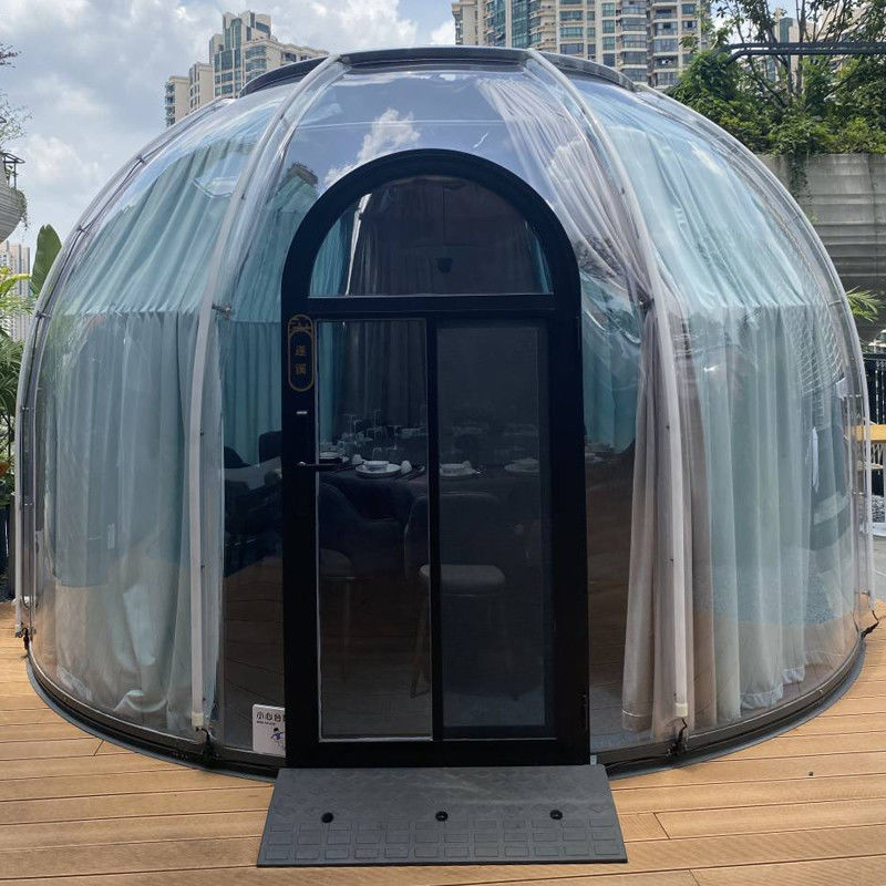 99.9% Resistência UV Tenda de bolhas de iglu para acampamento ao ar livre