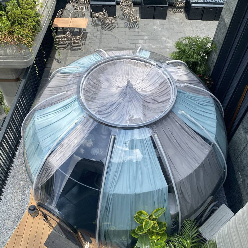 99.9% Resistência UV Tenda de bolhas de iglu para acampamento ao ar livre