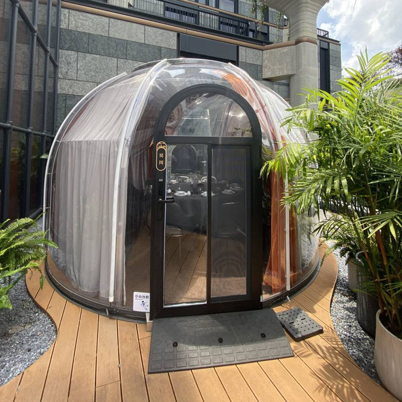 99.9% Resistência UV Tenda de bolhas de iglu para acampamento ao ar livre
