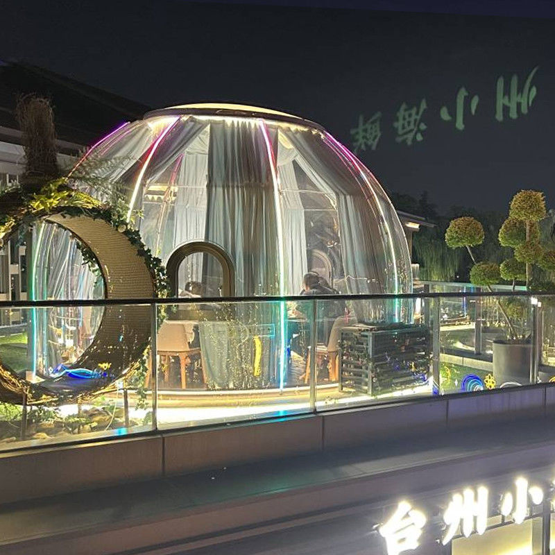 3m x 2.3m Tenda Igloo Bubble Waterproof PC Clear Dome Tenda para festas e eventos