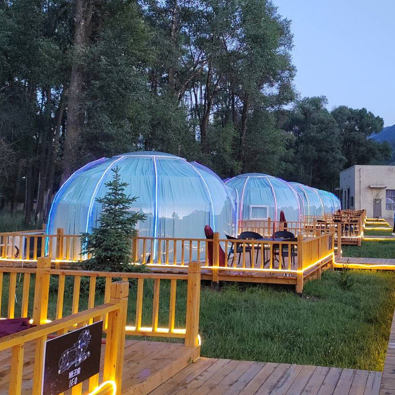 3m x 2.3m Tenda Igloo Bubble Waterproof PC Clear Dome Tenda para festas e eventos