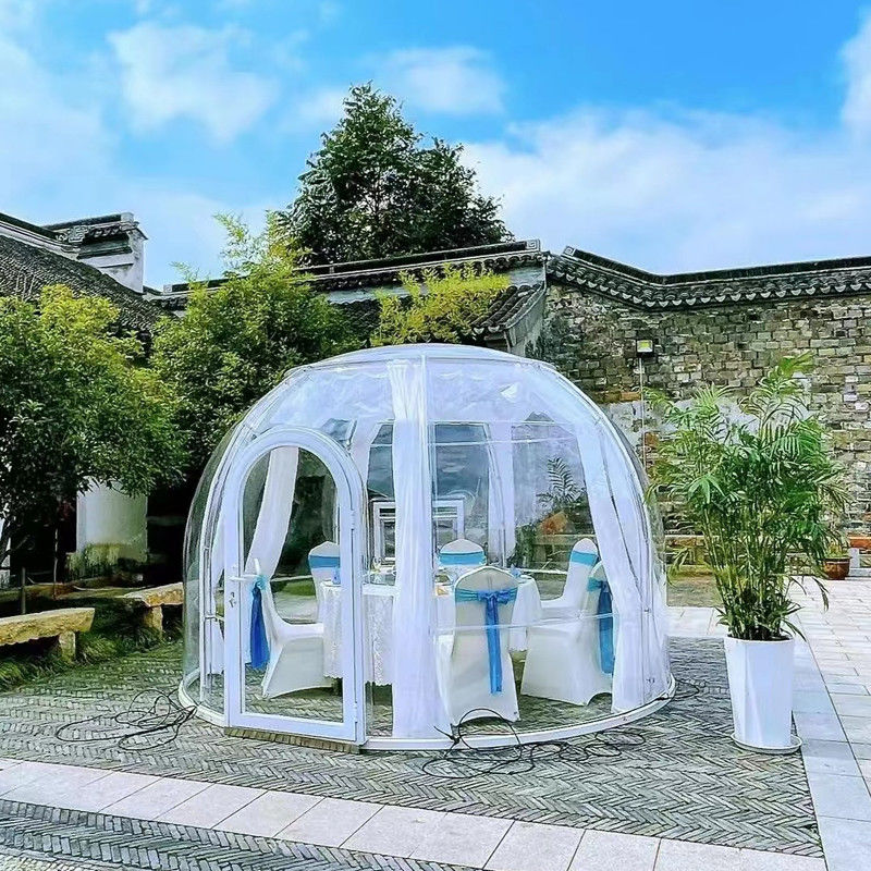 PC Dome House Glamping Bubble Tent para acampamento ao ar livre e festas no quintal