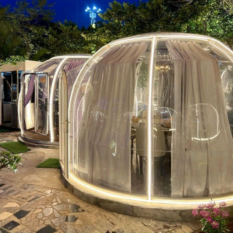 6m PC geodésico Cúpula clara Resistência UV 99,9% Casa de Cúpula para festas e eventos