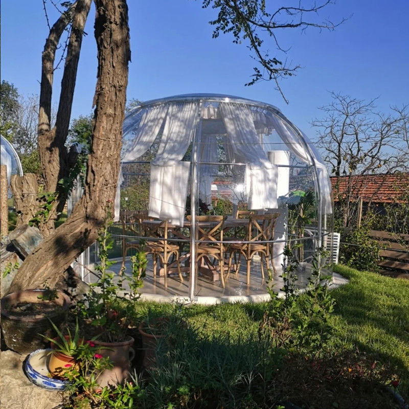 6m Geodésico PC Dome House Com 3,3m de altura PC Alumínio Resistência UV ≥99,9%